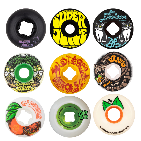 OJ 4pc Skateboard Wheel Set